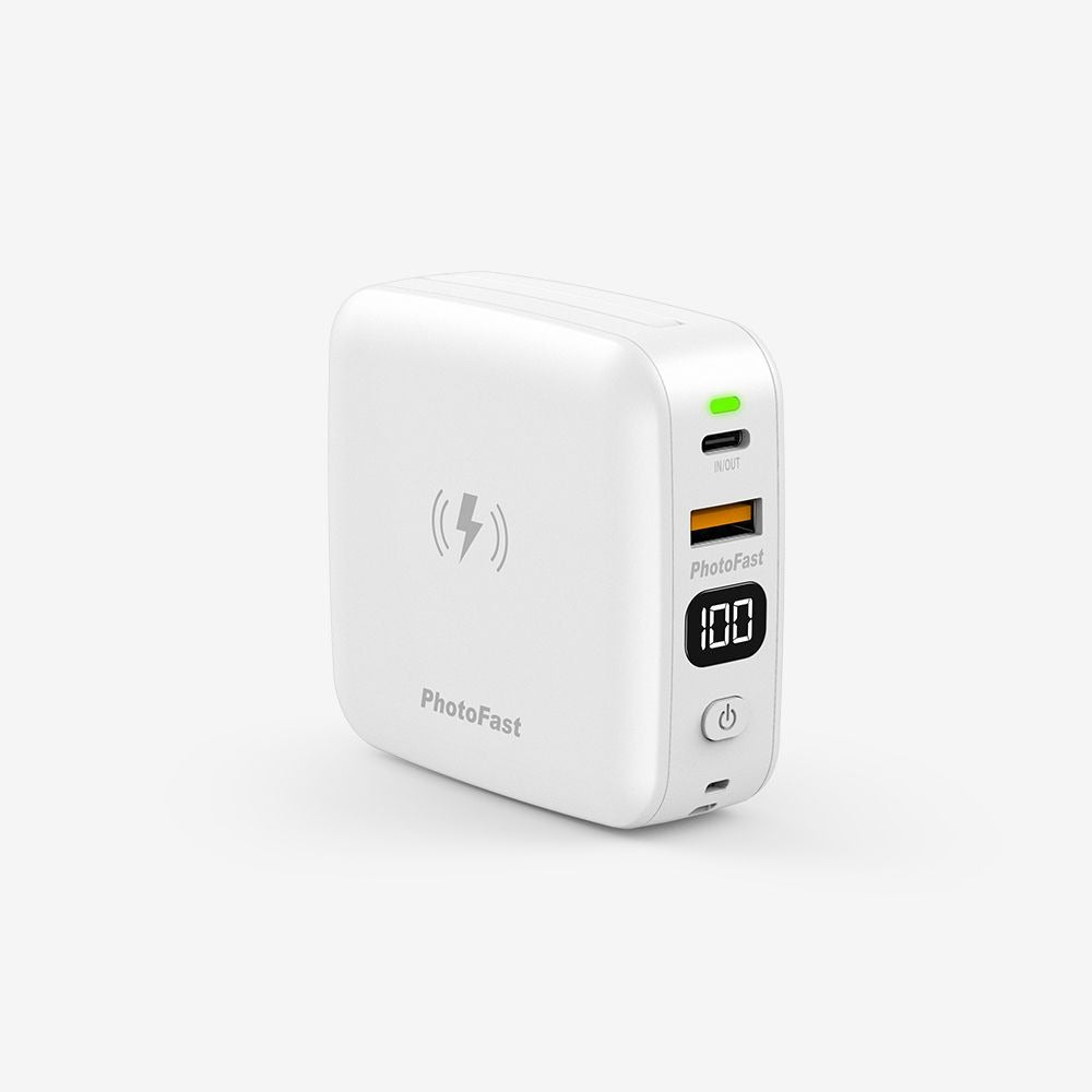 【特價】台灣PhotoFast｜MUTICharge Ultra 迷你萬用行動電源（簡潔白）