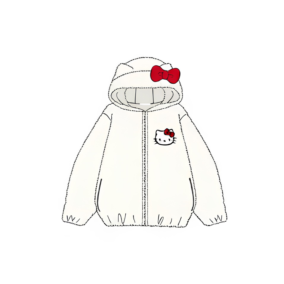 Sanrio｜絨毛連帽外套（成人）