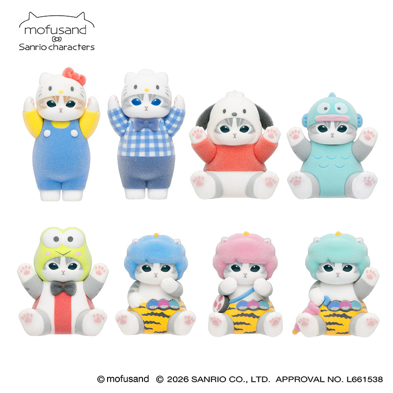 Mofusand x Sanrio｜聯乘毛絨質地模型 Vol 1（隨機款）