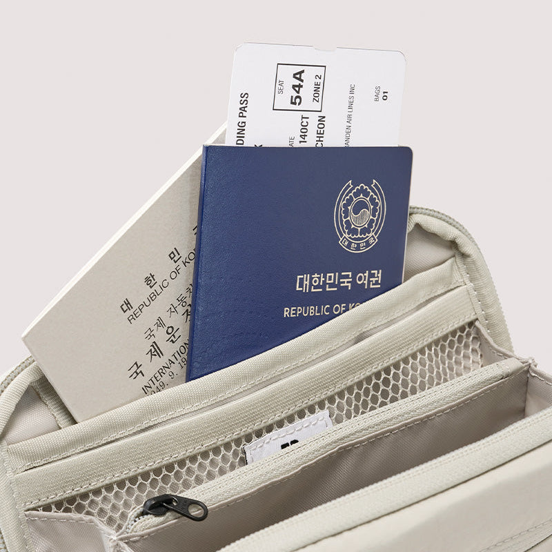 [In Stock] Branden Korea | Travel Essential | Anti-theft Crossbody Bag | Safe Plus Wallet Bag Passport Holder
