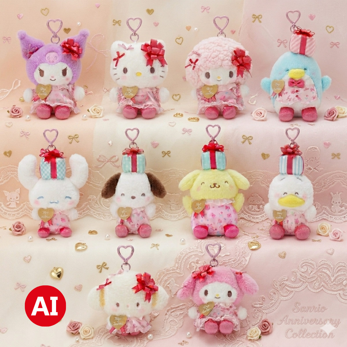 Sanrio｜55周年紀念公仔掛飾