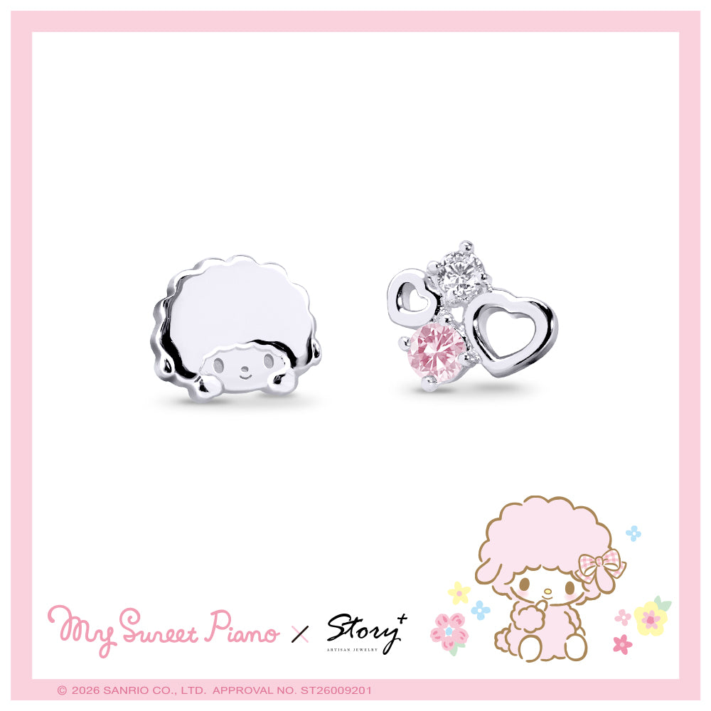 台灣 STORY ACCESSORY 故事銀飾 | My Sweet Piano經典系列-晶鑽純銀耳環/耳夾