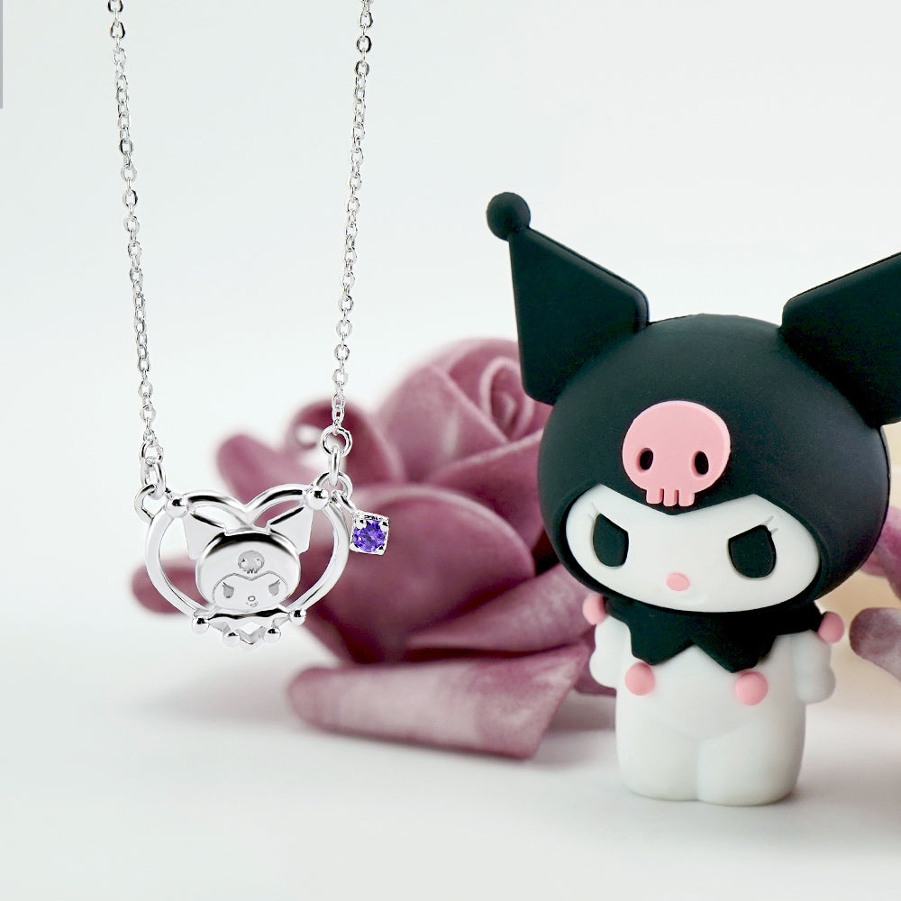 台灣 STORY ACCESSORY 故事銀飾 | Kuromi 經典系列-I.Love.Kuromi 純銀項鍊