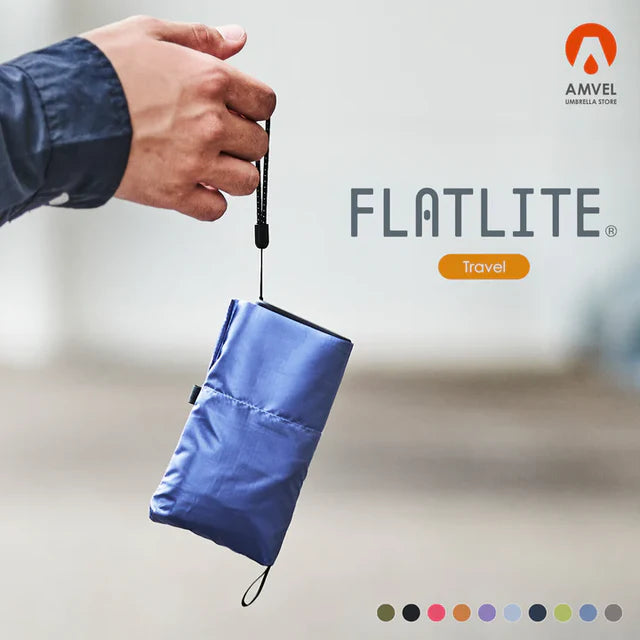 日本Amvel｜超迷你｜一揮即乾｜FLATLITE Travel 扁平型旅行折疊傘