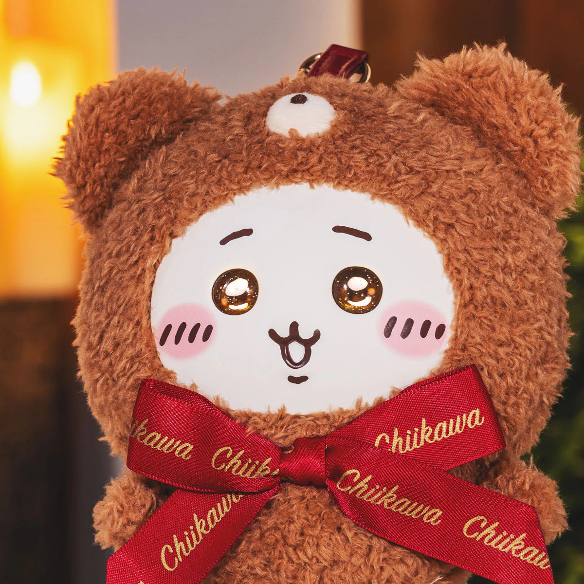 Chiikawa Kiramekko Teddy Bear Plush Keychain