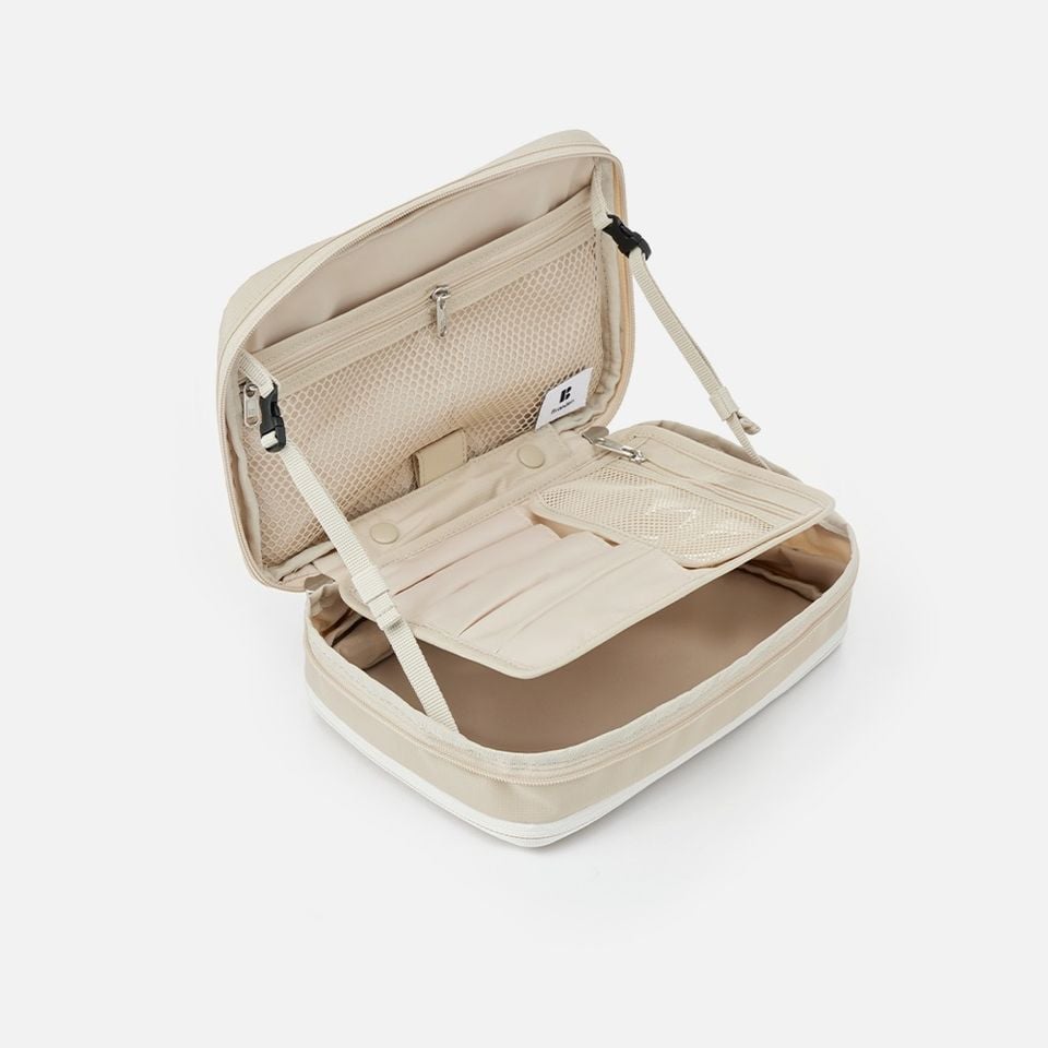 [In Stock] Korean Branden | Makeup Bag | Expandable Makeup Storage Bag