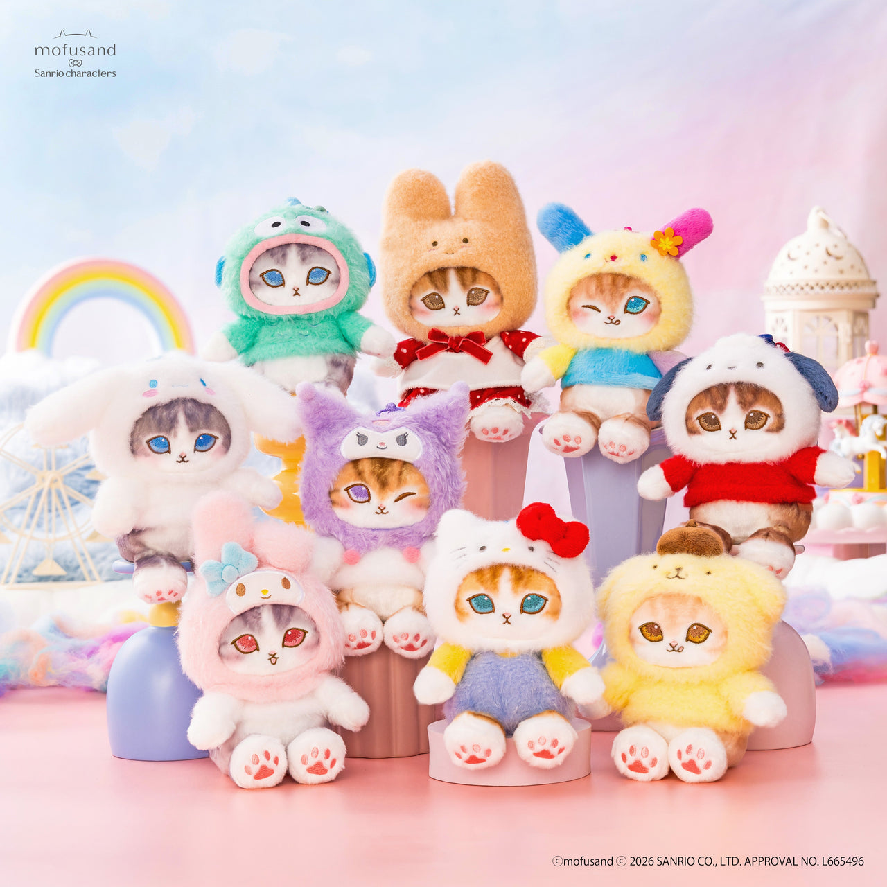 Mofusand x Sanrio｜聯乘掛飾公仔第2彈